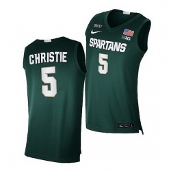 Michigan State Spartans Max Christie Green College Basketball 2021 22Limited Jersey
