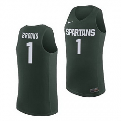 Michigan State Spartans Pierre Brooks Michigan State Spartans Replica Basketball Jersey