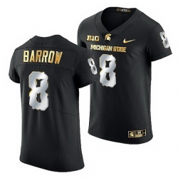 Michigan State Spartans Simeon Barrow 2021 22 Golden Edition Limited Football Black Jersey