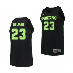 Michigan State Spartans Xavier Tillman Black Replica Men'S Jersey