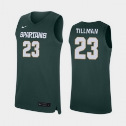 Michigan State Spartans Xavier Tillman Green Replica Men'S Jersey