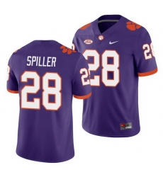 Clemson Tigers C.J. Spiller Purple College Football Men'S Jersey