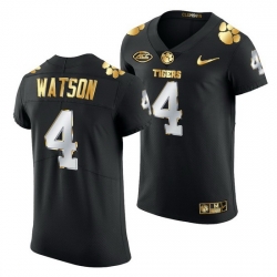 Clemson Tigers Deshaun Watson Black Golden Edition Jersey
