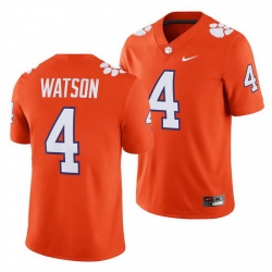 Clemson Tigers Deshaun Watson Orange Game College Football Jersey