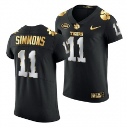 Clemson Tigers Isaiah Simmons Black Golden Edition Jersey