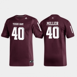 Men Texas A&M Aggies Von Miller 40 Maroon Replica Alumni Football Jersey