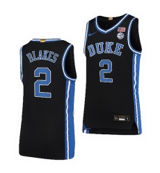 Duke Blue Devils Jaylen Blakes Black College Basketball 2021 22Limited Jersey