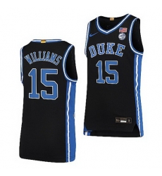 Duke Blue Devils Mark Williams Black College Basketball 2021 22Limited Jersey