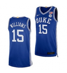 Duke Blue Devils Mark Williams Royal College Basketball 2021 22Authentic Jersey