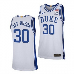 Duke Blue Devils Shayeann Day Wilson White College Basketball 2021 22Limited Jersey
