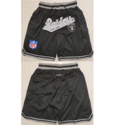 Men Las Vegas Raiders Black Shorts