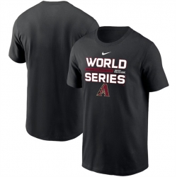 Men Arizona Diamondbacks Black 2023 World Series Collection Dugout T Shirt