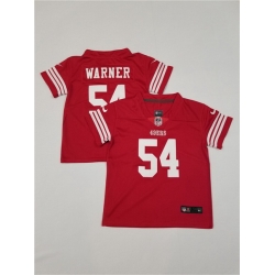 Toddlers-San-Francisco-49ers--2354-Fred-Warner-Red-Vapor-Untouchable-Stitched-Football-Jersey-635-18591