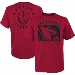 Men Arizona Cardinals Red Preschool Liquid Camo Logo T Shirt