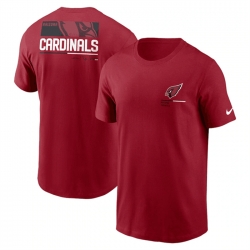 Men Arizona Cardinals Red Team Incline T Shirt