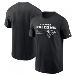 Men Atlanta Falcons Black Division Essential T Shirt