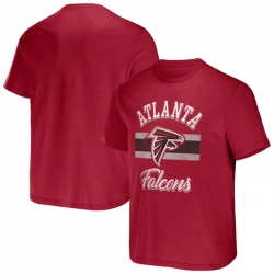 Men Atlanta Falcons Red X Darius Rucker Collection Stripe T Shirt