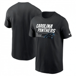 Men Carolina Panthers Black Division Essential T Shirt