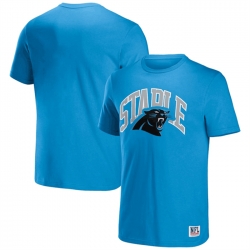 Men Carolina Panthers X Staple Blue Logo Lockup T Shirt