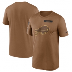 Men Buffalo Bills 2023 Brown Salute To Service Legend Performance T Shirt