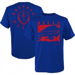 Men Buffalo Bills Blue Preschool Liquid Camo Logo T Shirt