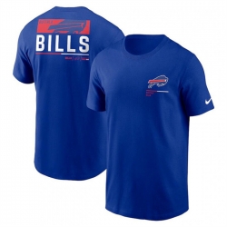 Men Buffalo Bills Blue Team Incline T Shirt