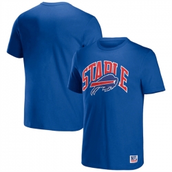 Men Buffalo Bills X Staple Blue Logo Lockup T Shirt