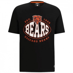 Men Chicago Bears Black BOSS X Trap T Shirt