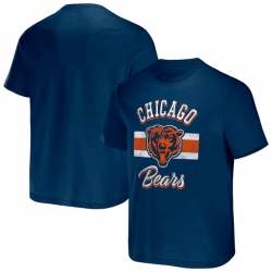 Men Chicago Bears Navy X Darius Rucker Collection Stripe T Shirt