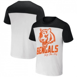 Men Cincinnati Bengals Cream Black X Darius Rucker Collection Colorblocked T Shirt
