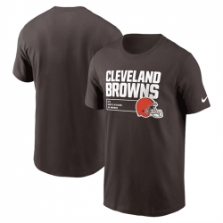 Men Cleveland Browns Brown Division Essential T Shirt