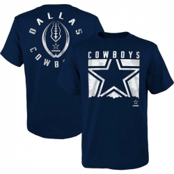 Men Dallas Cowboys Navy Preschool Liquid Camo Logo T Shirt