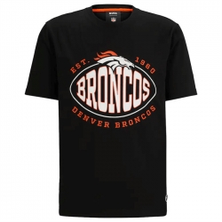 Men Denver Broncos Black BOSS X Trap T Shirt