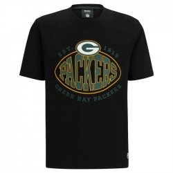 Men Green Bay Packers Black BOSS X Trap T Shirt