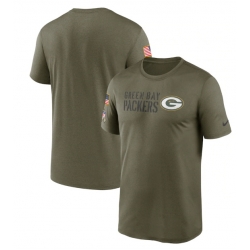 Men Green Bay Packers Olive 2022 Salute To Service Legend Team T Shirt