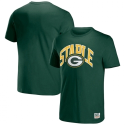 Men Green Bay Packers X Staple Green Logo Lockup T Shirt