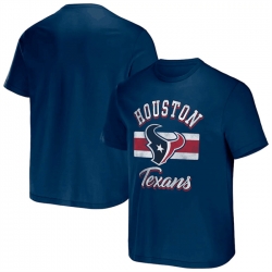 Men Houston Texans Navy X Darius Rucker Collection Stripe T Shirt