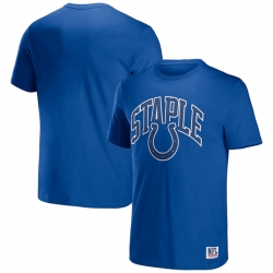 Men Indianapolis Colts X Staple Blue Logo Lockup T Shirt