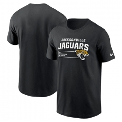 Men Jacksonville Jaguars Black Division Essential T Shirt