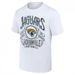 Men Jacksonville Jaguars White X Darius Rucker Collection Vintage Football T Shirt