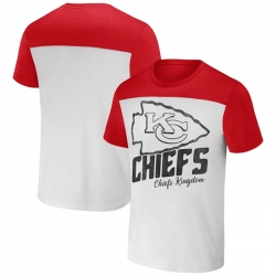 Men Kansas City Chiefs Cream Red X Darius Rucker Collection Colorblocked T Shirt