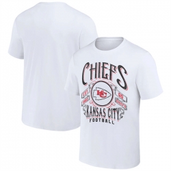 Men Kansas City Chiefs White X Darius Rucker Collection Vintage Football T Shirt