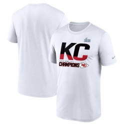 Men's Kansas City Chiefs White Super Bowl LVII Champions Local T-Shirt