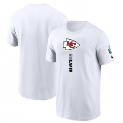 Men's Kansas City Chiefs White Super Bowl LVII Opening Night T-Shirt