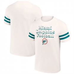 Men Miami Dolphins Cream X Darius Rucker Collection Vintage T Shirt