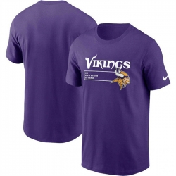 Men Minnesota Vikings Purple Division Essential T Shirt