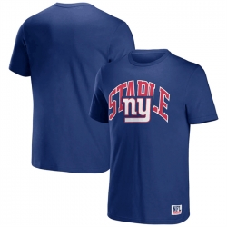 Men New York Giants X Staple Blue Logo Lockup T Shirt