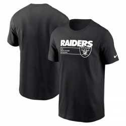 Men Las Vegas Raiders Black Division Essential T Shirt