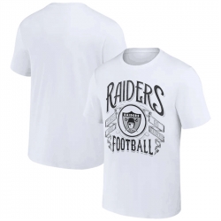 Men Las Vegas Raiders White X Darius Rucker Collection Vintage Football T Shirt