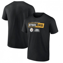 Men Pittsburgh Steelers Black X Bud Light T Shirt